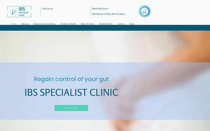 Screenshot of ibs-specialistclinic.com