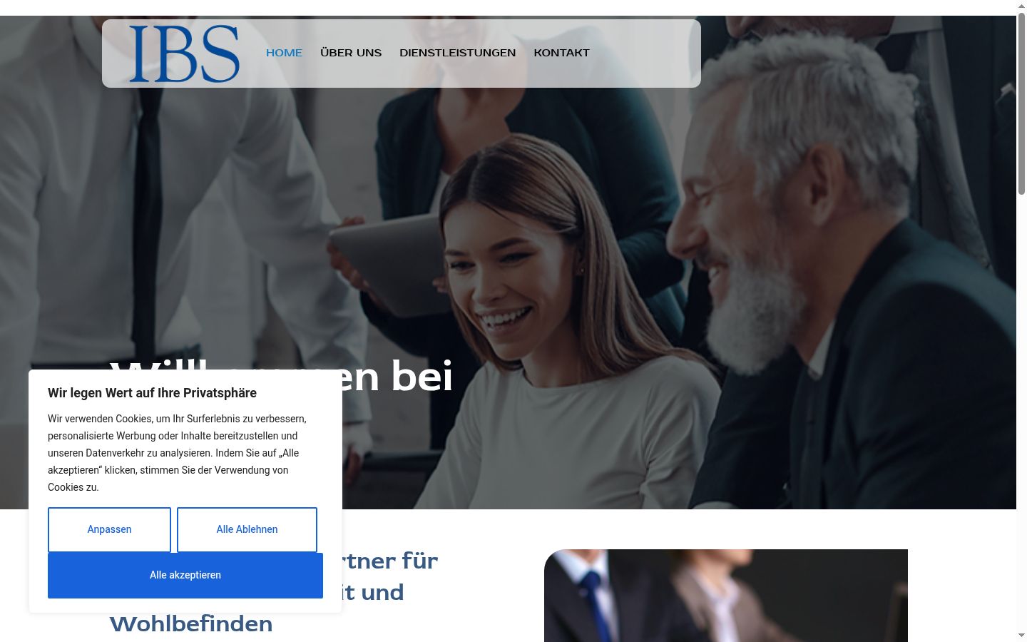 Screenshot van de toestemmingsbanner zoals getoond vóór enige interactie