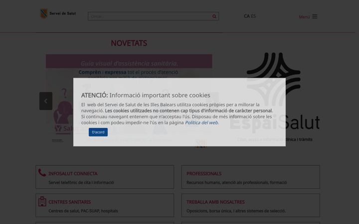 Screenshot of ibsalut.es