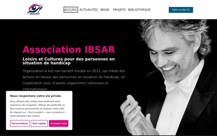Screenshot of ibsar.com.tn