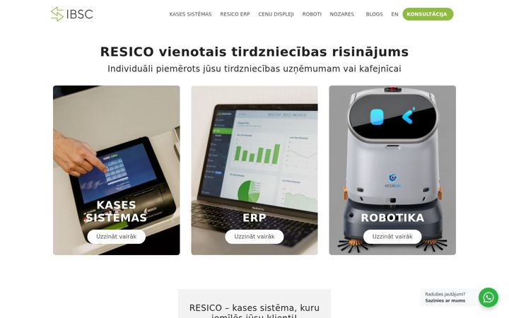 Screenshot of ibsc.lv