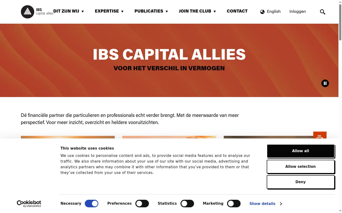 Screenshot tal-banner tal-kunsens muri qabel kwalunkwe interazzjoni