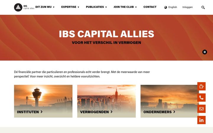 Screenshot of ibsca.nl