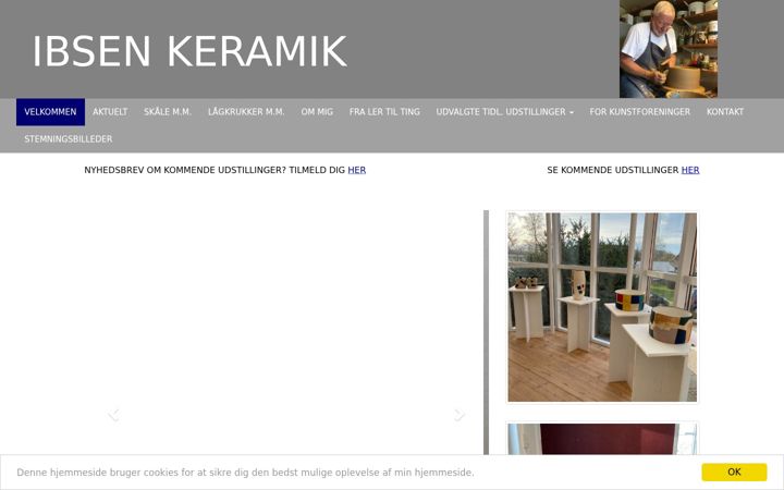 Screenshot of ibsenkeramik.dk