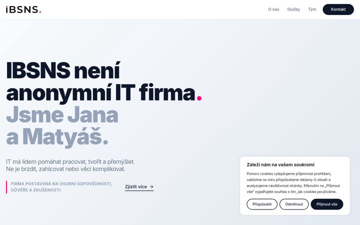 Screenshot of ibsns.cz