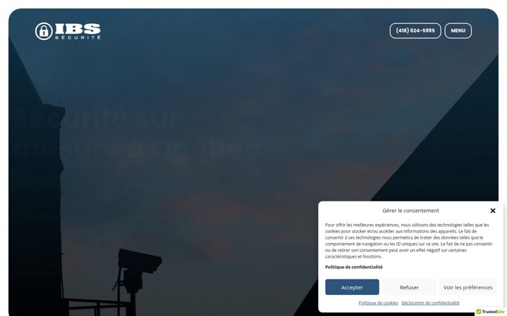 Screenshot of ibssecurite.com