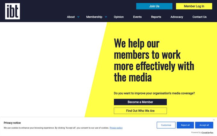 Screenshot of ibt.org.uk