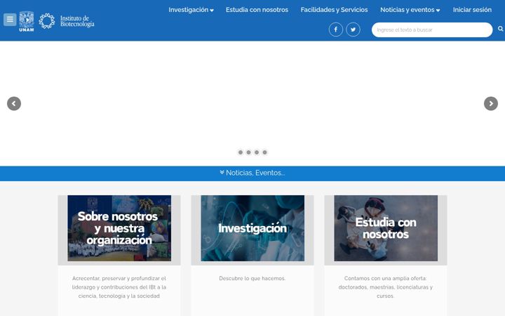 Screenshot of ibt.unam.mx