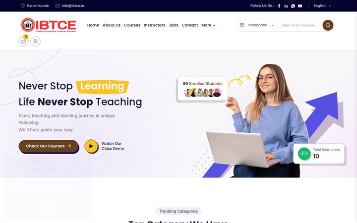 Screenshot of ibtce.in