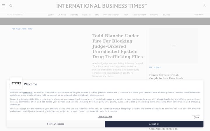 Screenshot of ibtimes.co.uk