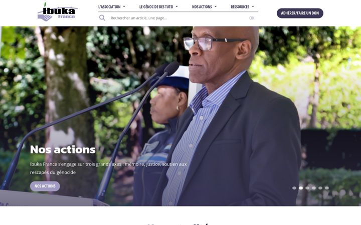 Screenshot of ibuka-france.org