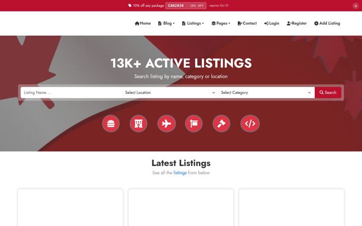 Screenshot of ibusiness-directory.ca
