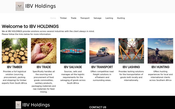 Screenshot of ibventures.co.za