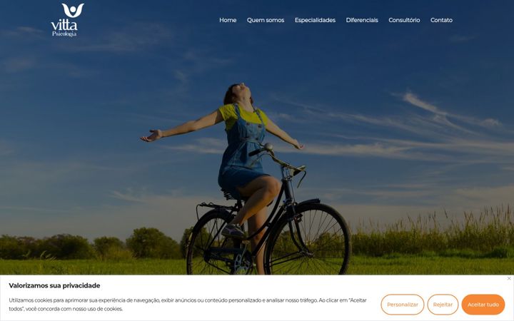 Screenshot of ibvittapsicologia.com.br