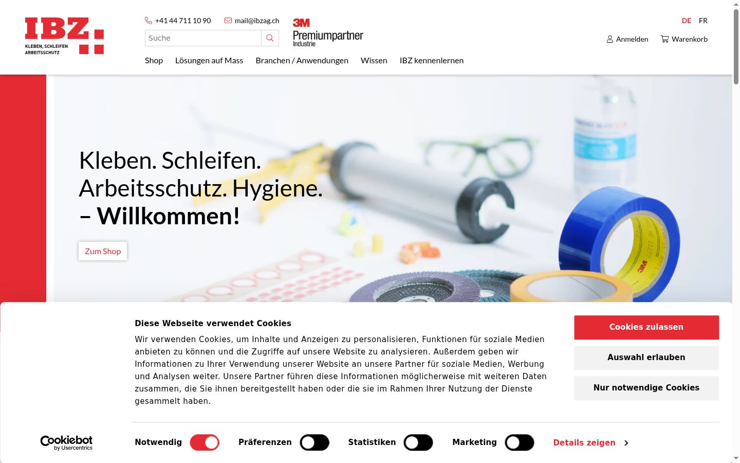 Screenshot tal-banner tal-kunsens muri qabel kwalunkwe interazzjoni