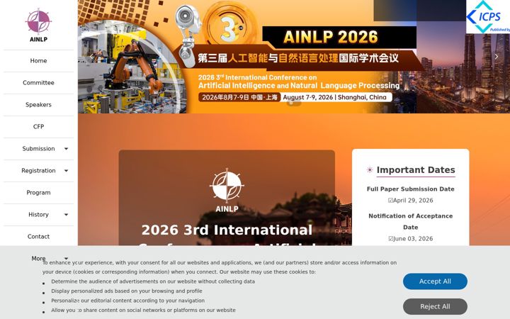 Screenshot of ic-ainlp.net