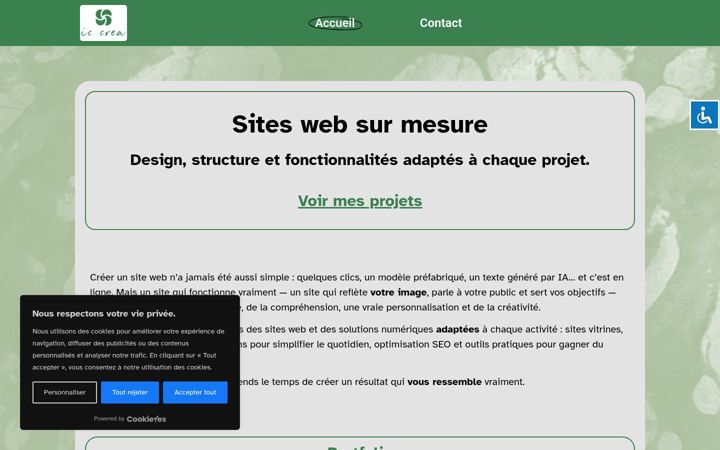 Screenshot of ic-crea.fr