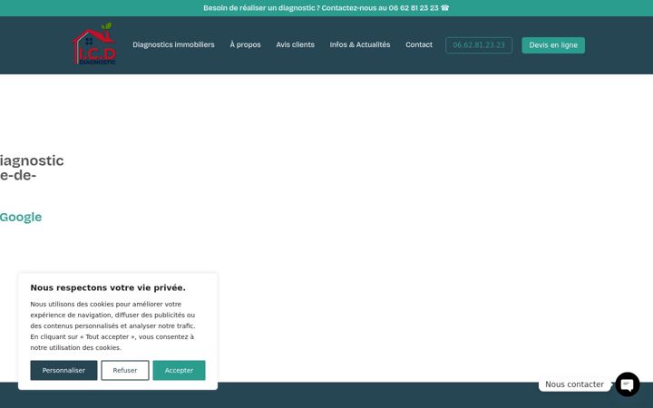 Screenshot of ic-diagnostic.fr