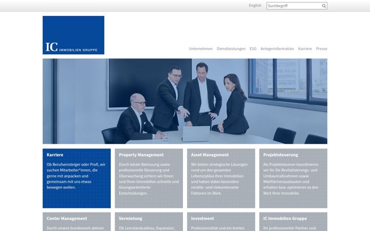 Screenshot of ic-group.de
