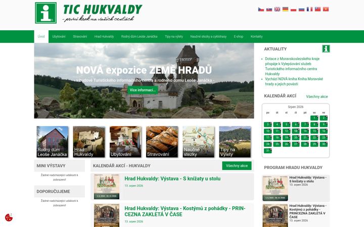 Screenshot of ic-hukvaldy.cz