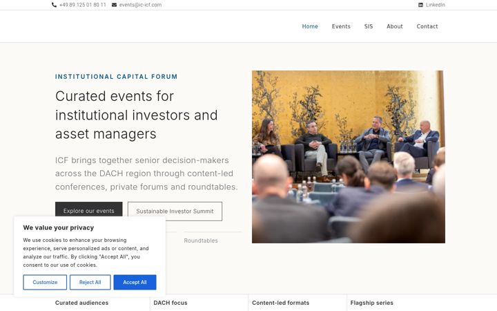 Screenshot of ic-icf.com