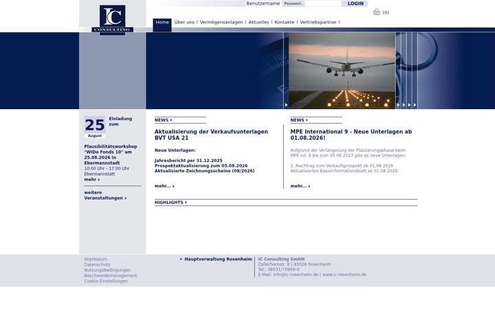 Screenshot of ic-rosenheim.de