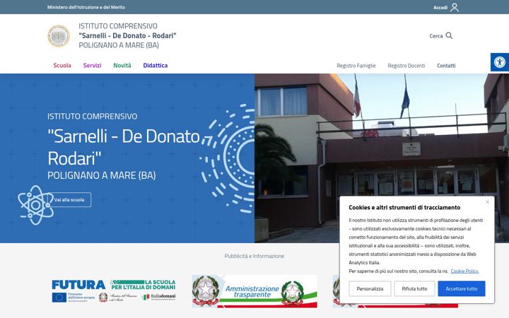 Screenshot of ic-sarnellidedonatorodari.edu.it