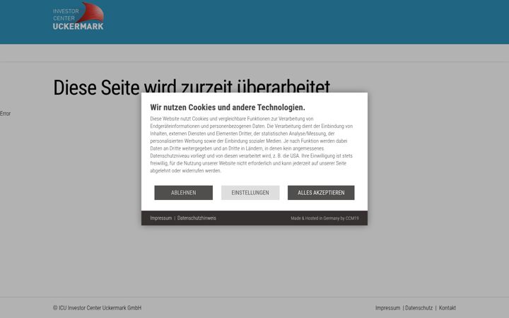 Screenshot of ic-uckermark.de