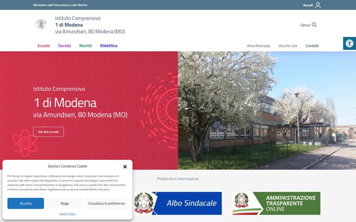 Screenshot of ic1modena.edu.it