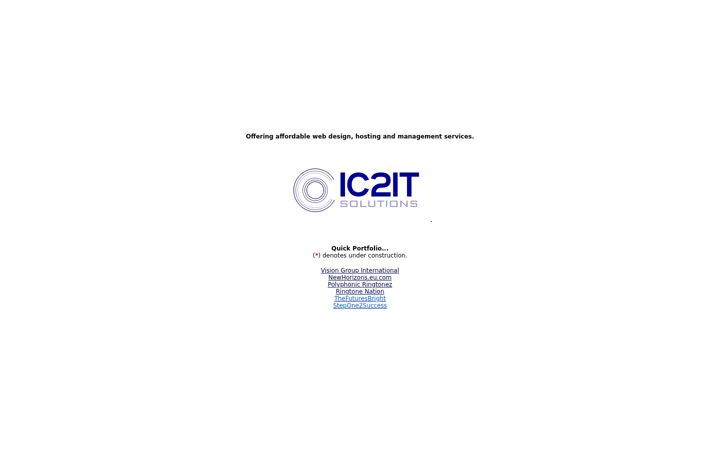 Screenshot of ic2itsolutions.com