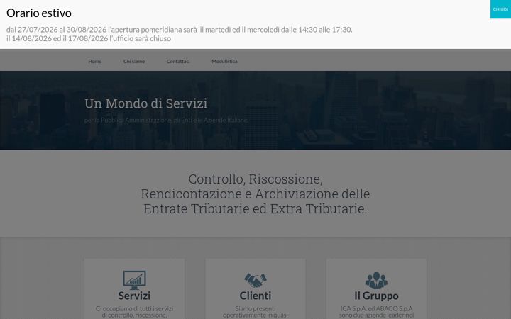 Screenshot of ica-abaco.it