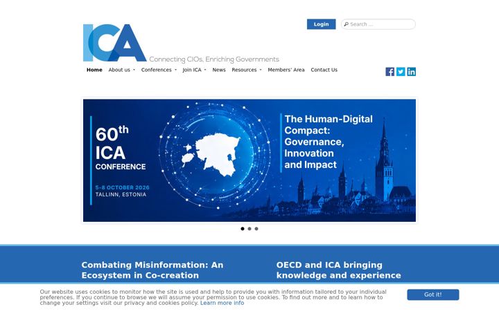 Screenshot of ica-it.org
