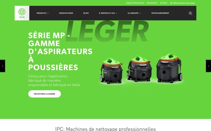 Screenshot of ica.eu.com