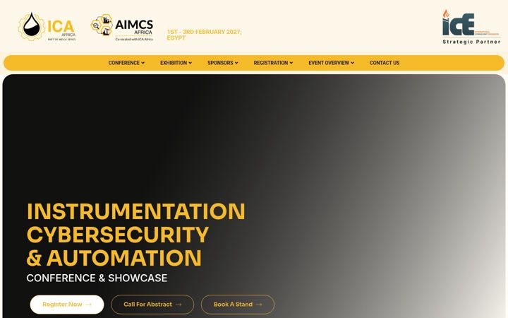 Screenshot of icaafricaevent.com