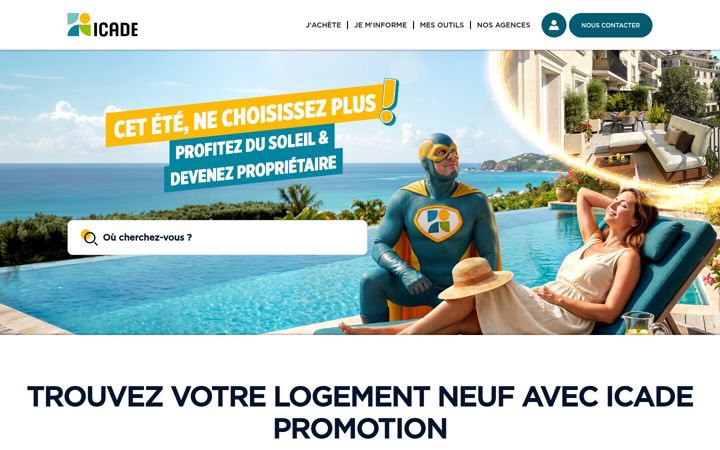 Screenshot of icade-immobilier.com