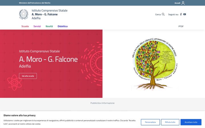 Screenshot of icadelfia.edu.it