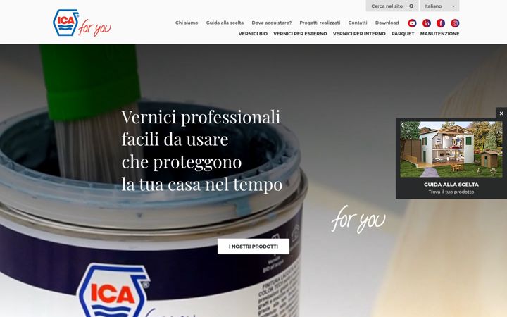 Screenshot of icaforyou.com