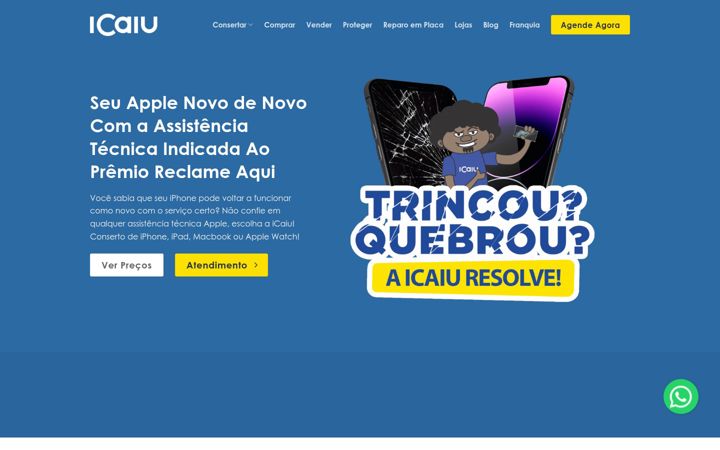 Screenshot of icaiu.com.br