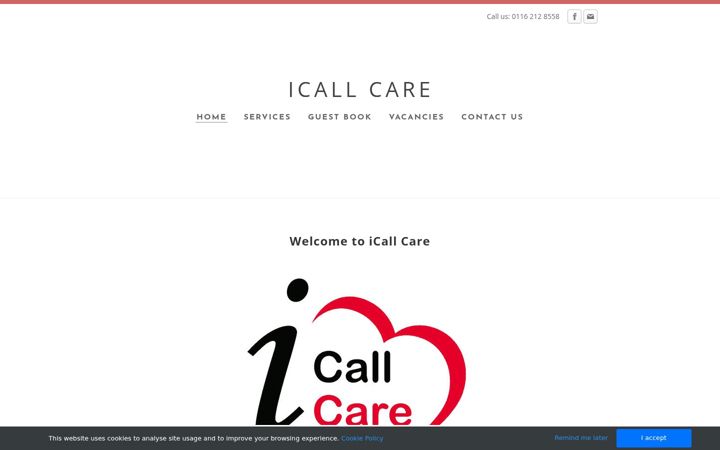 Screenshot di icallcare.co.uk