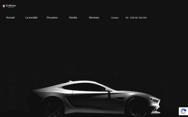 Screenshot of icallcars.lu