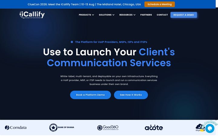 Screenshot of icallify.com
