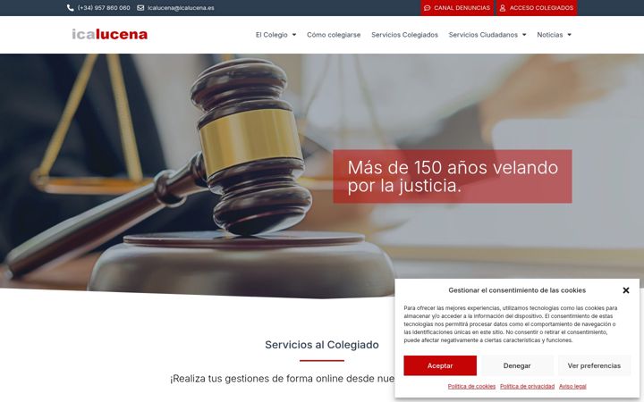 Screenshot of icalucena.com