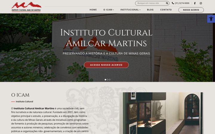 Screenshot of icam.org.br