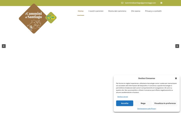 Screenshot of icamminidisantiago.com