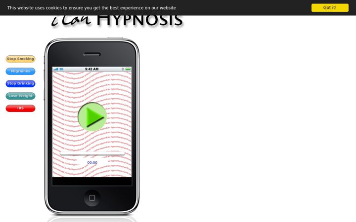 Screenshot of ican-hypnosis.com