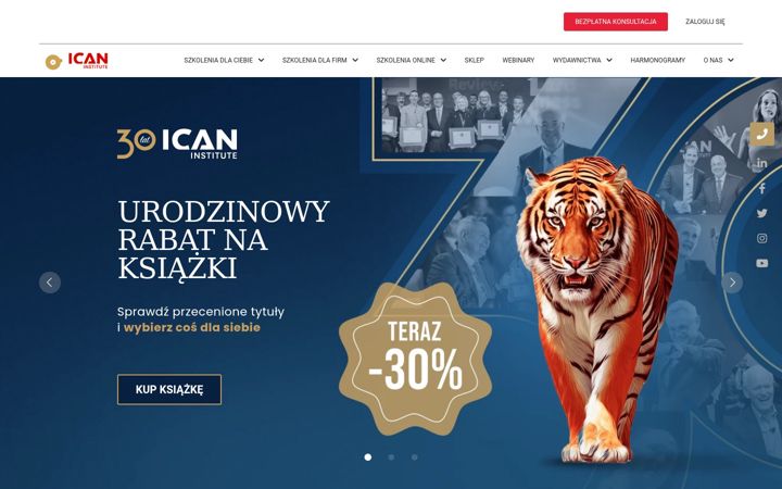Screenshot of ican.pl