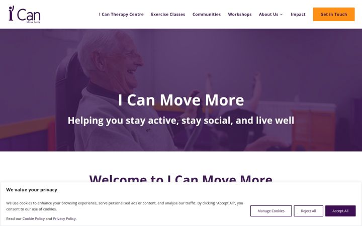 Screenshot of icanmovemore.co.uk