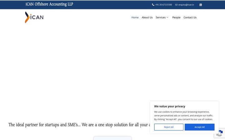 Screenshot of icanoffshoreaccounting.com