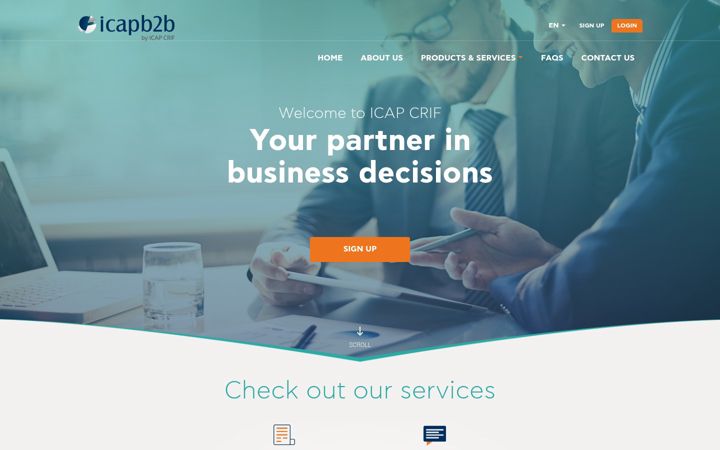 Screenshot of icapb2b.gr