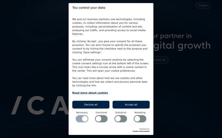 Screenshot of icapps.be